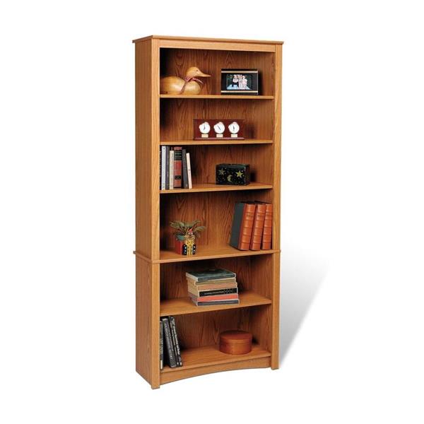 Prepac Oak 6 Shelf Bookcase Odl 3277 K, 48 4 Shelf Bookcase Oak Prepac