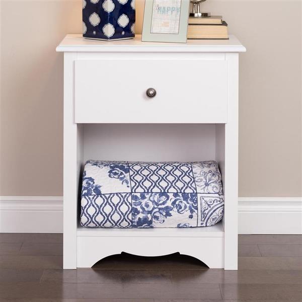 Prepac Monterey White Nightstand