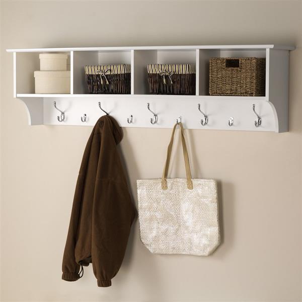 9 Hook Wall Mounted Coat Rack Wec 6016, How High Should A Coat Rack Be Hung On The Wall