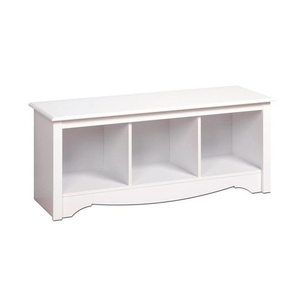 Prepac Monterey Casual White Storage Bench