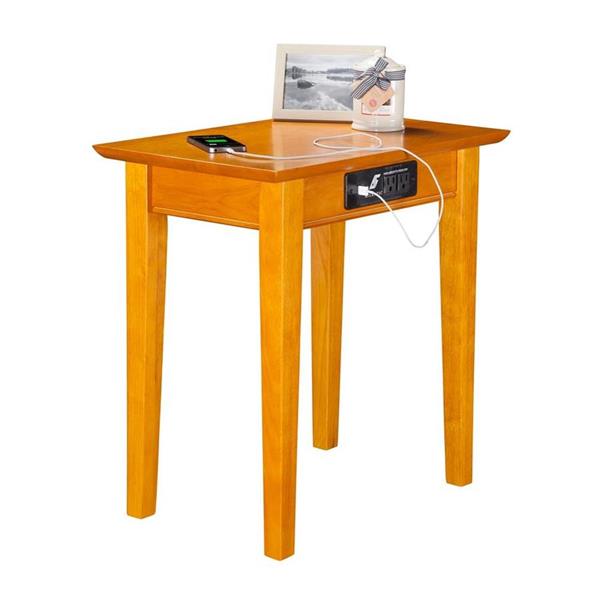 Atlantic Furniture Shaker Caramel Latte Wood Mission
