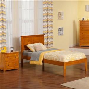 Atlantic Furniture Madison Caramel Latte Twin Platform Bed