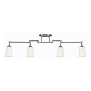 Generation Lighting 4-Light 48-in Brushed Nickel Dimmable Track Bar Fixed Track Light Kit