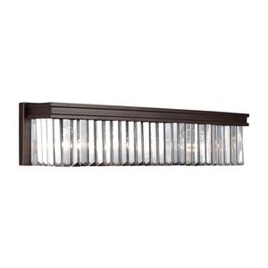 Sea Gull Lighting Carondelet 1-Light 26.25-in Burnt sienna Rectangle Vanity Light