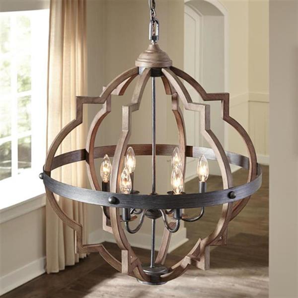 Generation Lighting Socorro Stardust Transitional Cage Pendant