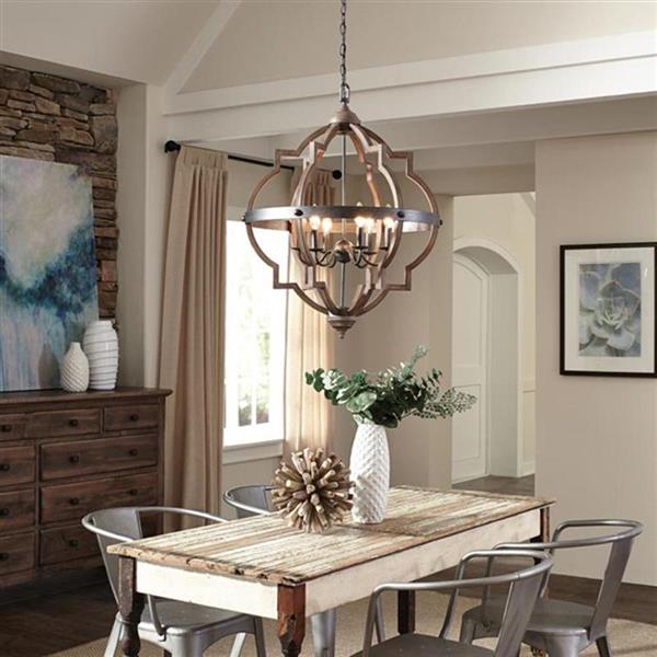 Generation Lighting Socorro Stardust Transitional Cage Pendant