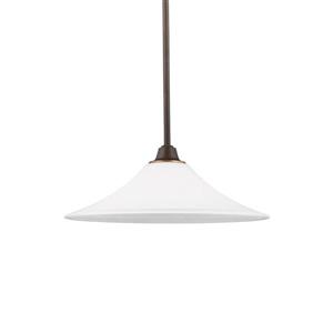 Sea Gull Lighting Metcalf Autumn Bronze Modern Etched Glass Bell Pendant