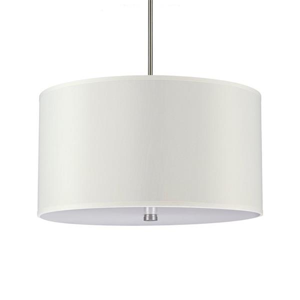 Generation Lighting Dayna Brushed Nickel Modern Drum Pendant