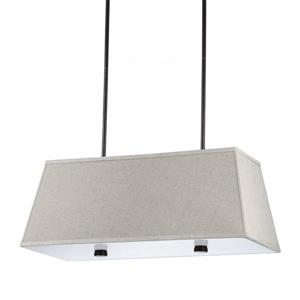 Sea Gull Lighting Dayna Shade 36-in W 4-Light Burnt Sienna Kitchen Island Light with Fabric Shade