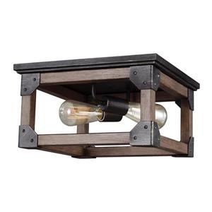 Sea Gull Lighting Dunning 13.5-in W Stardust Flush Mount Light