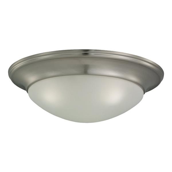 Generation Lighting Nash 16.75-in W Brushed Nickel Flush Mount Light