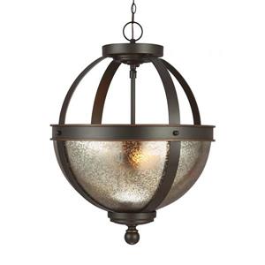 Sea Gull Lighting Sfera Autumn Bronze Transitional Mercury Glass Orb Pendant
