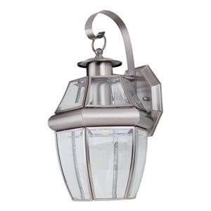 Sea Gull Lighting Lancaster 12-in H Antique Brushed Nickel Outdoor Wall Light