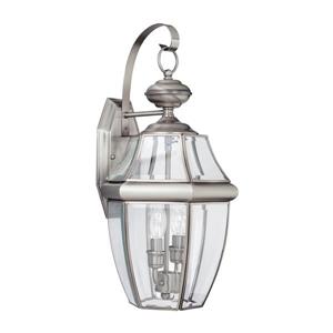 Sea Gull Lighting Lancaster 20.5-in H Antique Brushed Nickel Outdoor Wall Light
