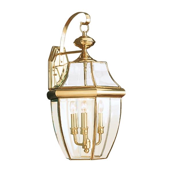 Generation Lighting Lancaster 23-in Polished Brass Outdoor Wall Light