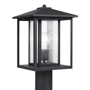 Generation Lighting Hunnington 15-in H Black Post Light