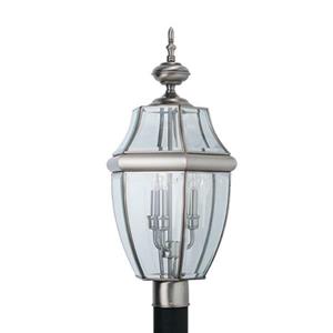 Sea Gull Lighting Lancaster 24-in H Antique Brushed Nickel Post Light