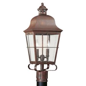 Sea Gull Lighting Chatham 22.34-in H Weathered Copper Post Light