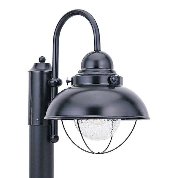 Generation Lighting Sebring 15.75-in H Black Post Light