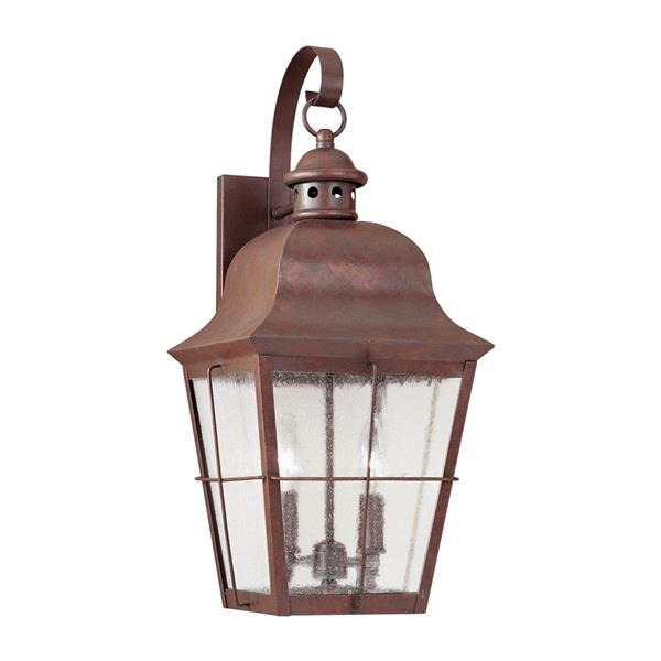 Generation Lighting Chatham 21-in H Weathered Copper Outdoor Wall Light