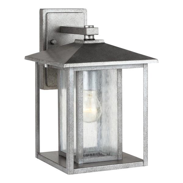 Generation Lighting Hunnington 14-in H Weathered Pewter Outdoor Wall Light