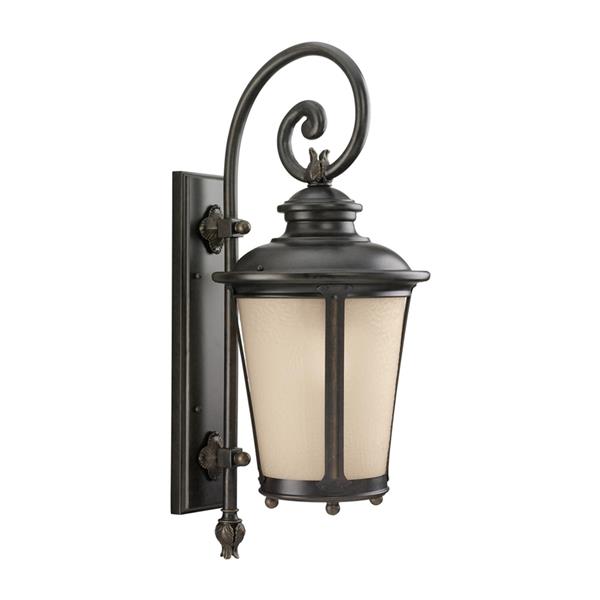 Generation Lighting Cape May 26.25-in H Burled Iron Outdoor Wall Light