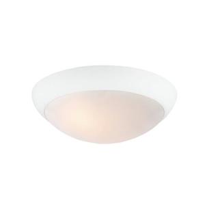 Monte Carlo Fan Company Hugger 3-Light Rubberized white Incandescent Ceiling Fan Light Kit with Frosted Glass/Shade