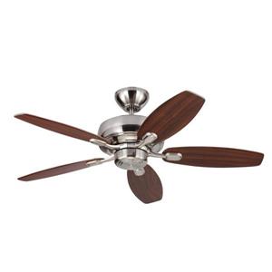Monte Carlo Fan Company Centro Max II 44-in Brushed Steel Indoor Ceiling Fan