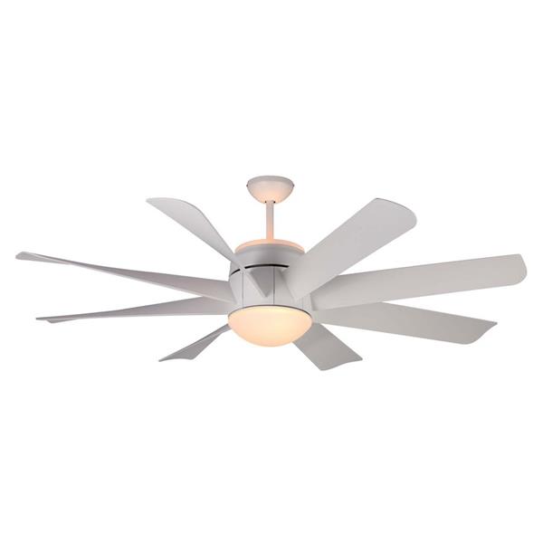 Monte Carlo Fan Company Turbine 56 In Rubberized White