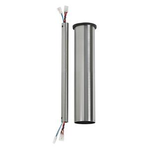 Monte Carlo Fan Company Minimalist 48-in Brushed Steel Indoor Ceiling Fan Downrod