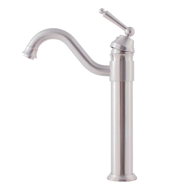 Novatto Brushed Nickel 1-Handle Vessel Bathroom Sink Faucet BM-359BN | RONA