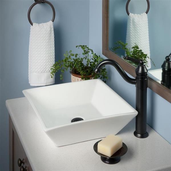 Novatto Oil rubbed Bronze 1-Handle Vessel Bathroom Sink Faucet