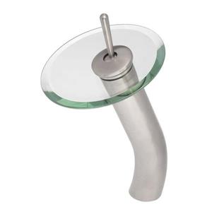 Novatto Brushed Nickel 1-Handle Vessel Bathroom Sink Faucet