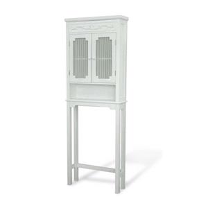 Elegant Home Fashions Lisbon 24-in W x 67-in H x 7.5-in D MDF Etageres