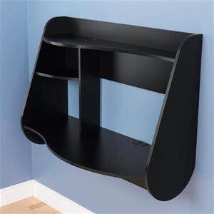 Prepac Contemporary Black Floating Desk