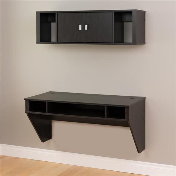 772398580241 Upc Designer Floating Composite Wood Desk And Hutch