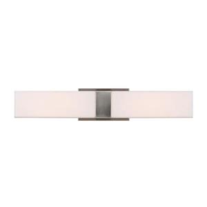 Generation Lighting Vandeventer 1-Light 23.25-in Brushed Nickel Rectangle LED Vanity Light Bar