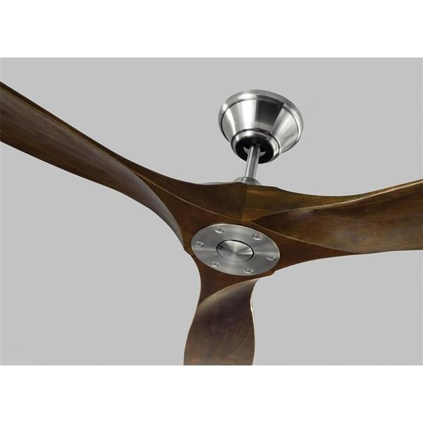 Monte Carlo Fan Company Maverick 60 In Brushed Steel Indoor