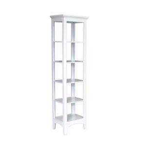 Elegant Home Fashions Madison 5-Tier White Wood Bathroom Shelf