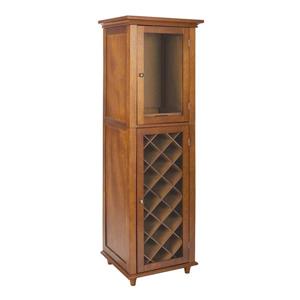 Elegant Home Fashions Napoli IV Walnut 16-Bottle Wine Cabinet