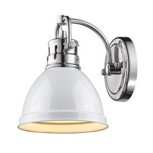 Golden Lighting Duncan CH 1-Light 6.5-in Chrome Dome Vanity Light