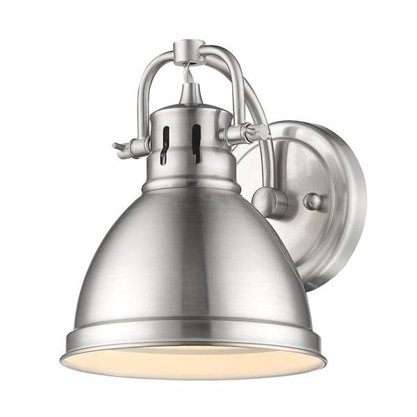 Golden Lighting Duncan CH 3-Light 24.5-in Chrome Dome Vanity Light