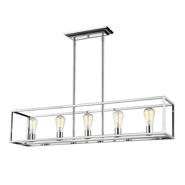 Golden Lighting Wesson 41 0 In W 5, Transitional Kitchen Island Lighting
