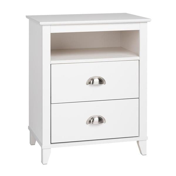 Prepac Yaletown Tall 2-Drawer Nightstand