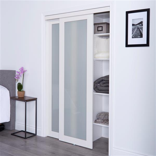 White Sliding Frosted Glass Door, Frosted Glass Sliding Cabinet Doors