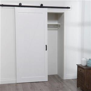 ReliaBilt Sliding Barn Door Hardware Kit - Black