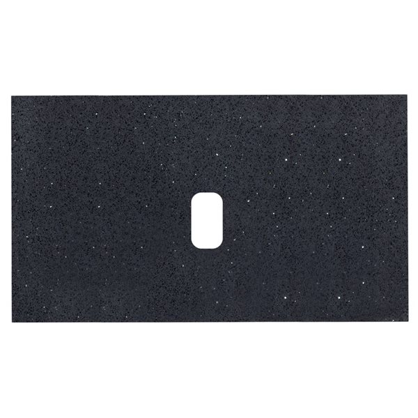 American Imaginations Xena Quartz Top - 36-in - Black