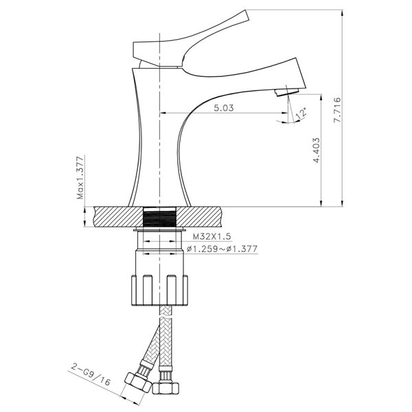 American Imaginations 17.5-in. W Wall Mount White Vessel Set for 1 Hole Right Faucet