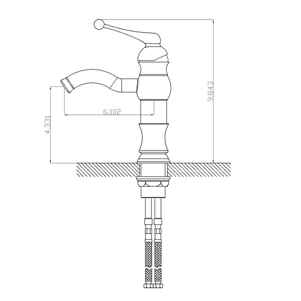 American Imaginations Above-Counter Vessel Set - 19-in - Ceramic - White