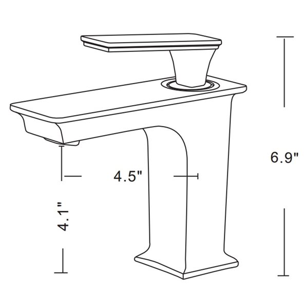 American Imaginations 17.5-in. W Wall Mount White Vessel Set for 1 Hole Right Faucet